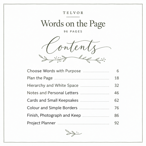 Words on the Page