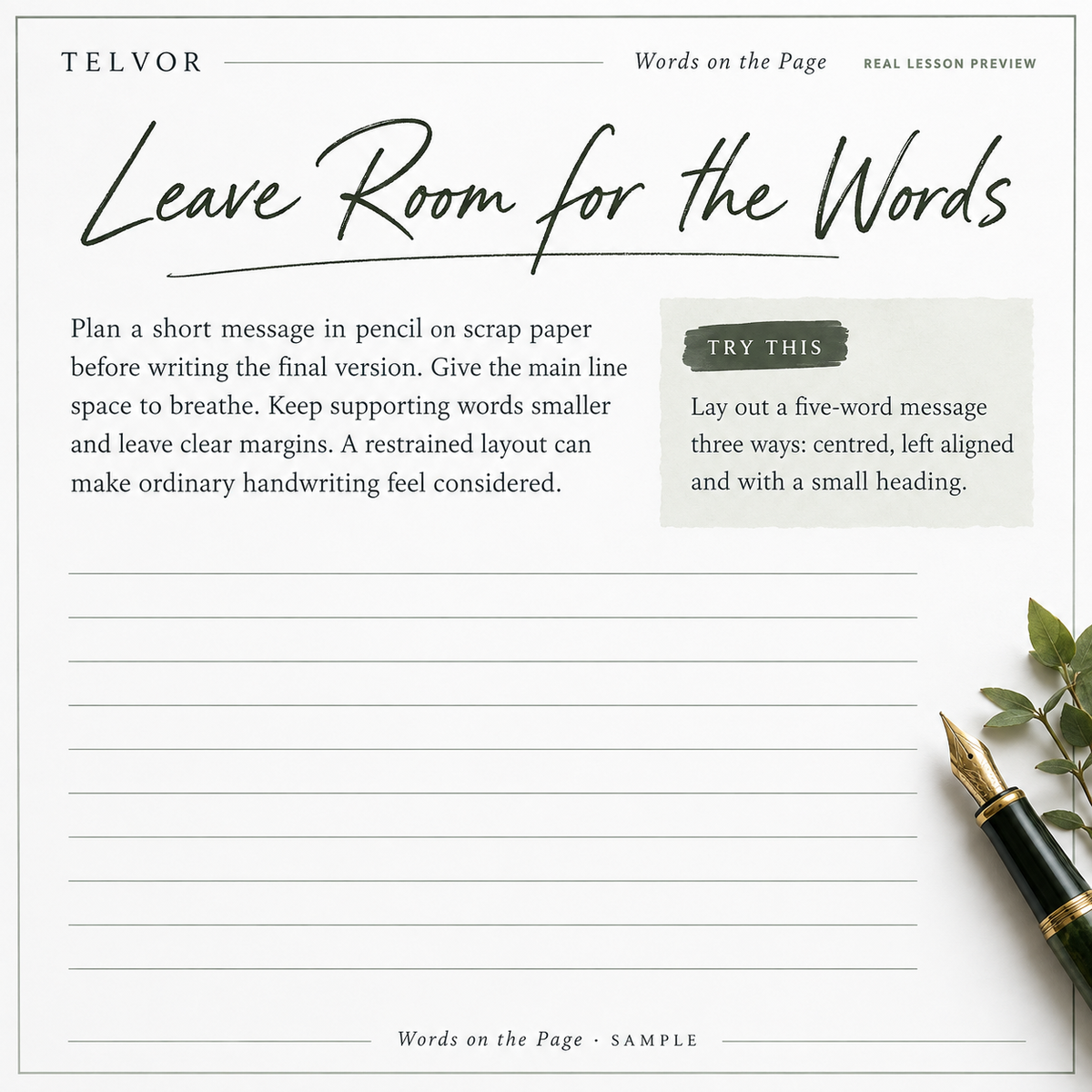 Words on the Page